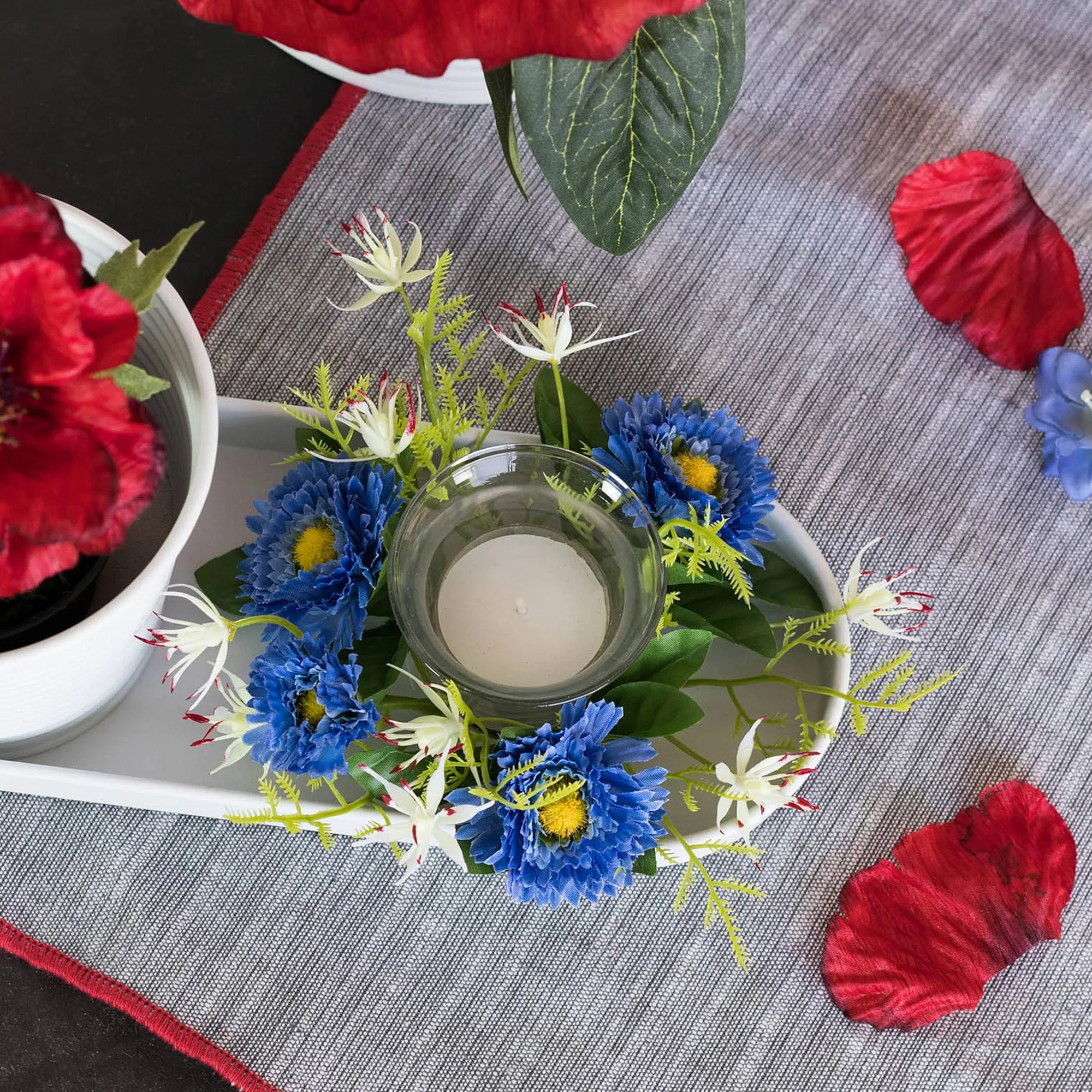 Outlet Anneau De Fleurs Artificielles Bellis Couronnes