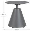 Fashion Bizzotto Table D'Appoint D'Exterieur Aloha Meubles De Jardin & De Balcon