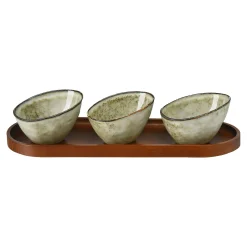 Clearance Bols A Dips Riva Avec Plateau Vaisselle