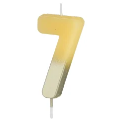 Sale Bougie Numerotee Dip Dye 7 Bougies