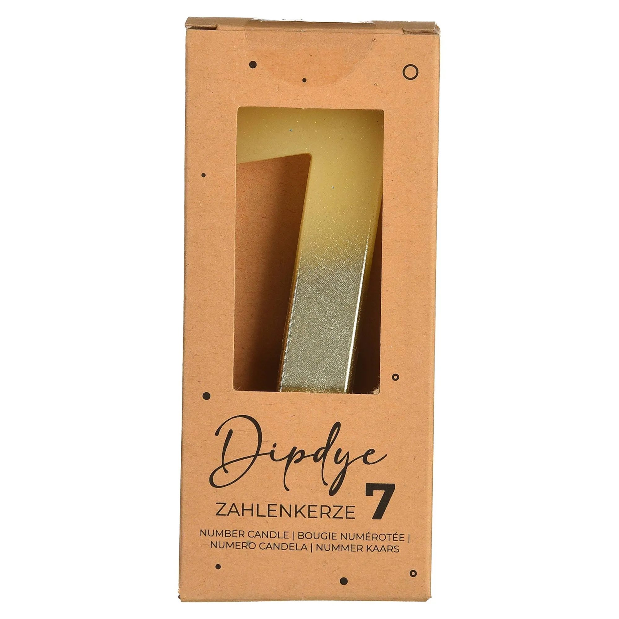 Sale Bougie Numerotee Dip Dye 7 Bougies