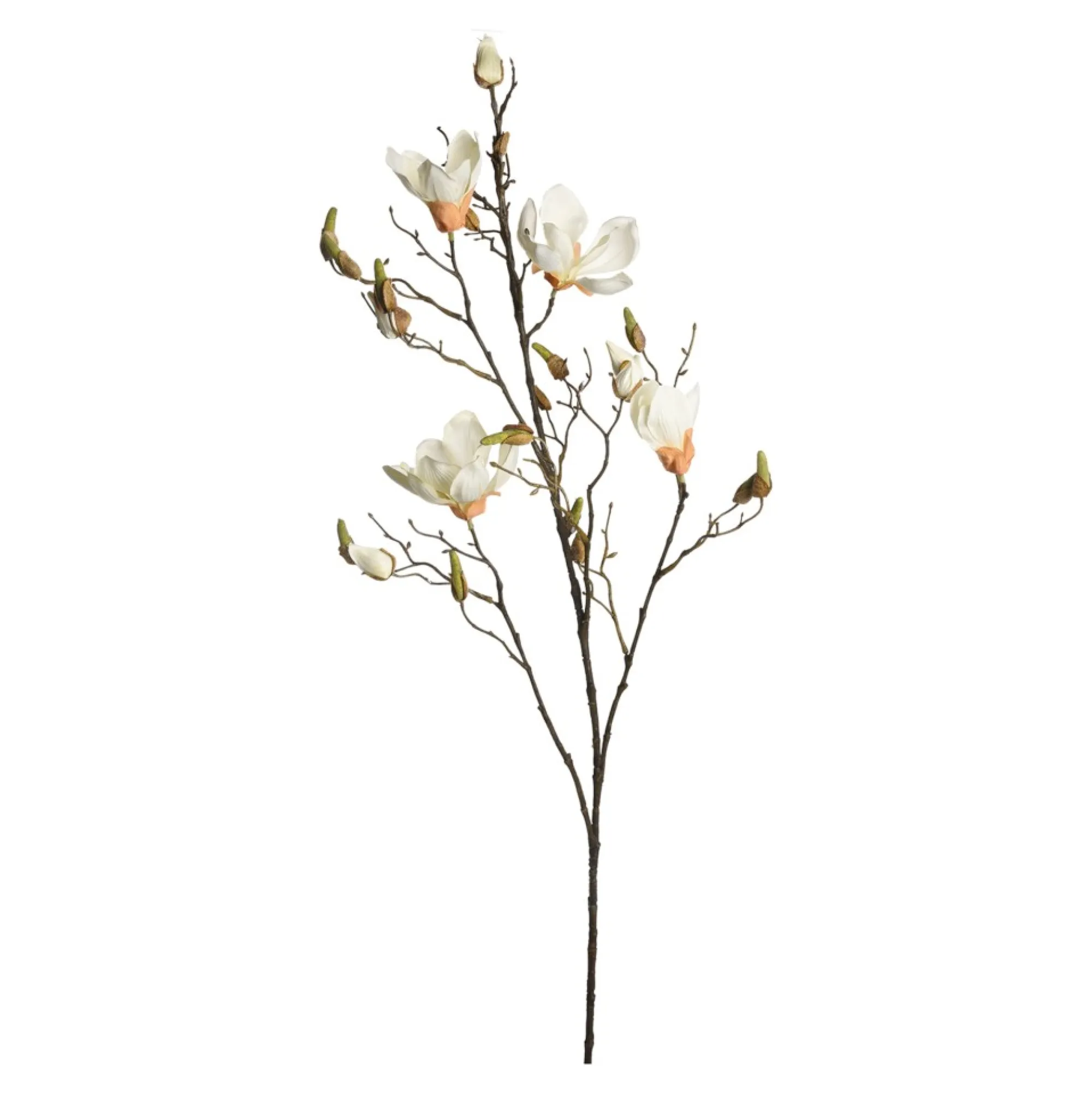 Outlet Branche Artificielle Magnolia Dore Fleurs Individuelles