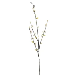 Store Branche Artistique Chaton De Palmier Avec Feuilles Fleurs Individuelles