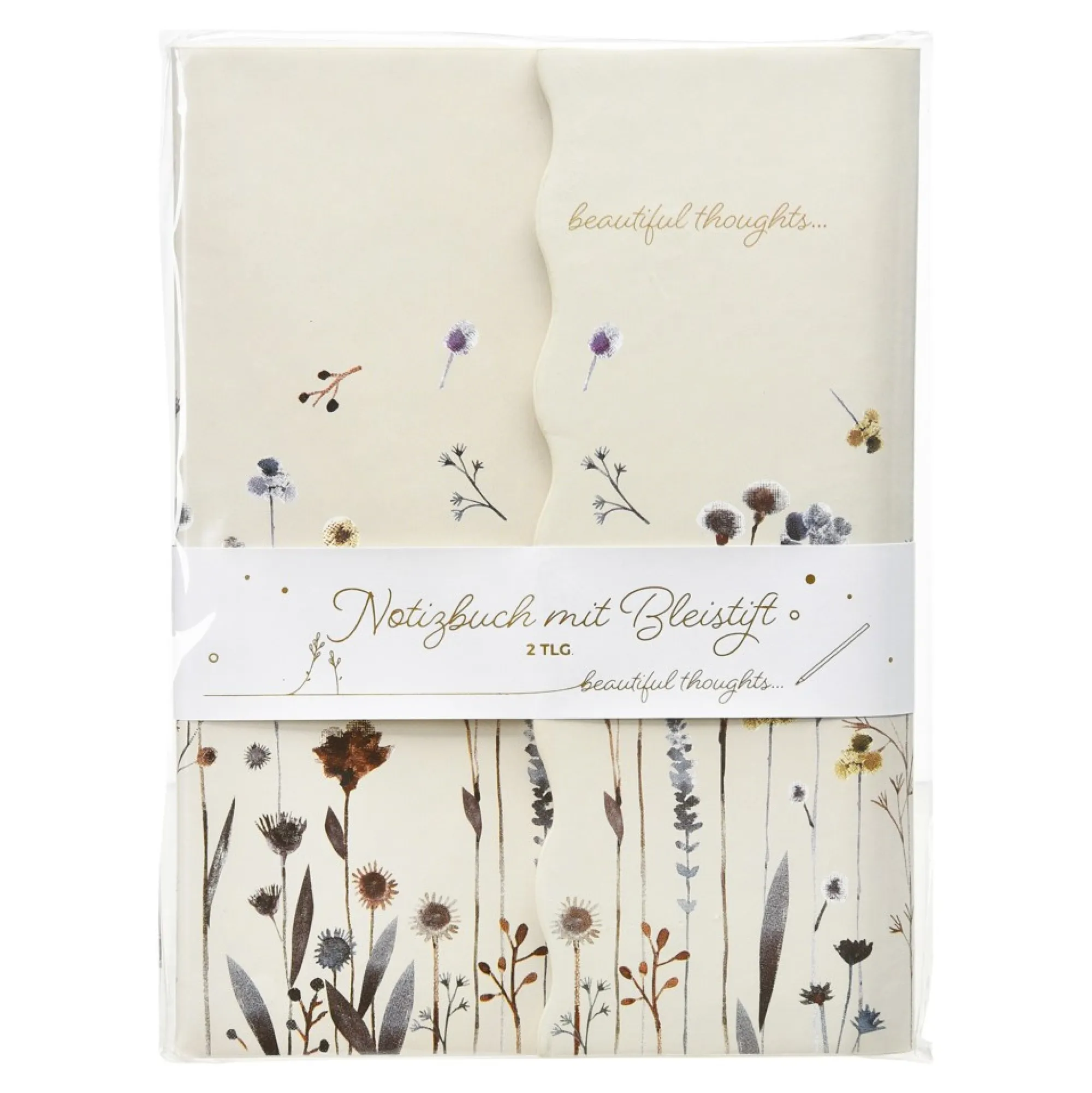 Outlet Carnet De Notes Beautiful Thoughts Avec Crayon A Papier Idées De Cadeaux