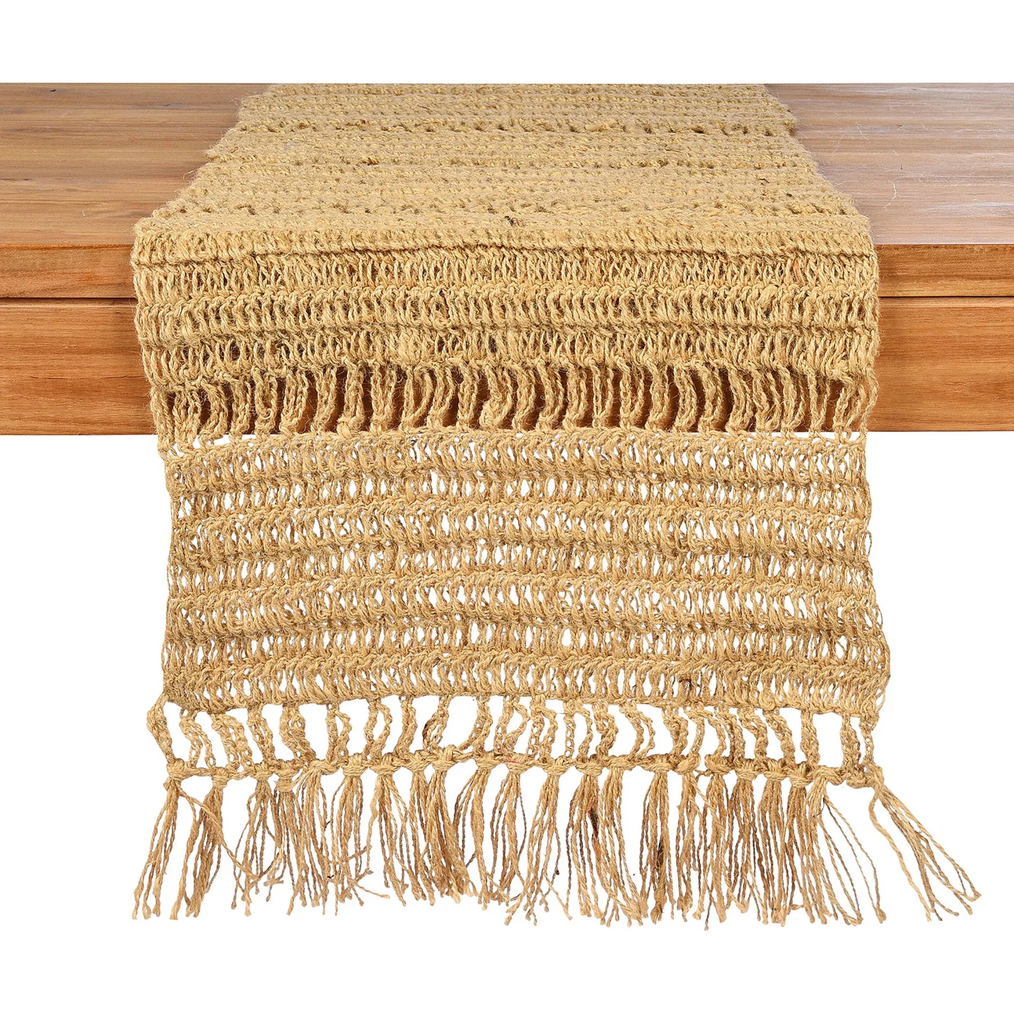 New Chemin De Table En Jute Makramee Chemins De Table
