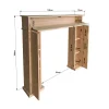 Outlet Console De Cheminee Toni Avec Espace De Rangement Consoles