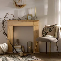 Outlet Console De Cheminee Toni Avec Espace De Rangement Consoles