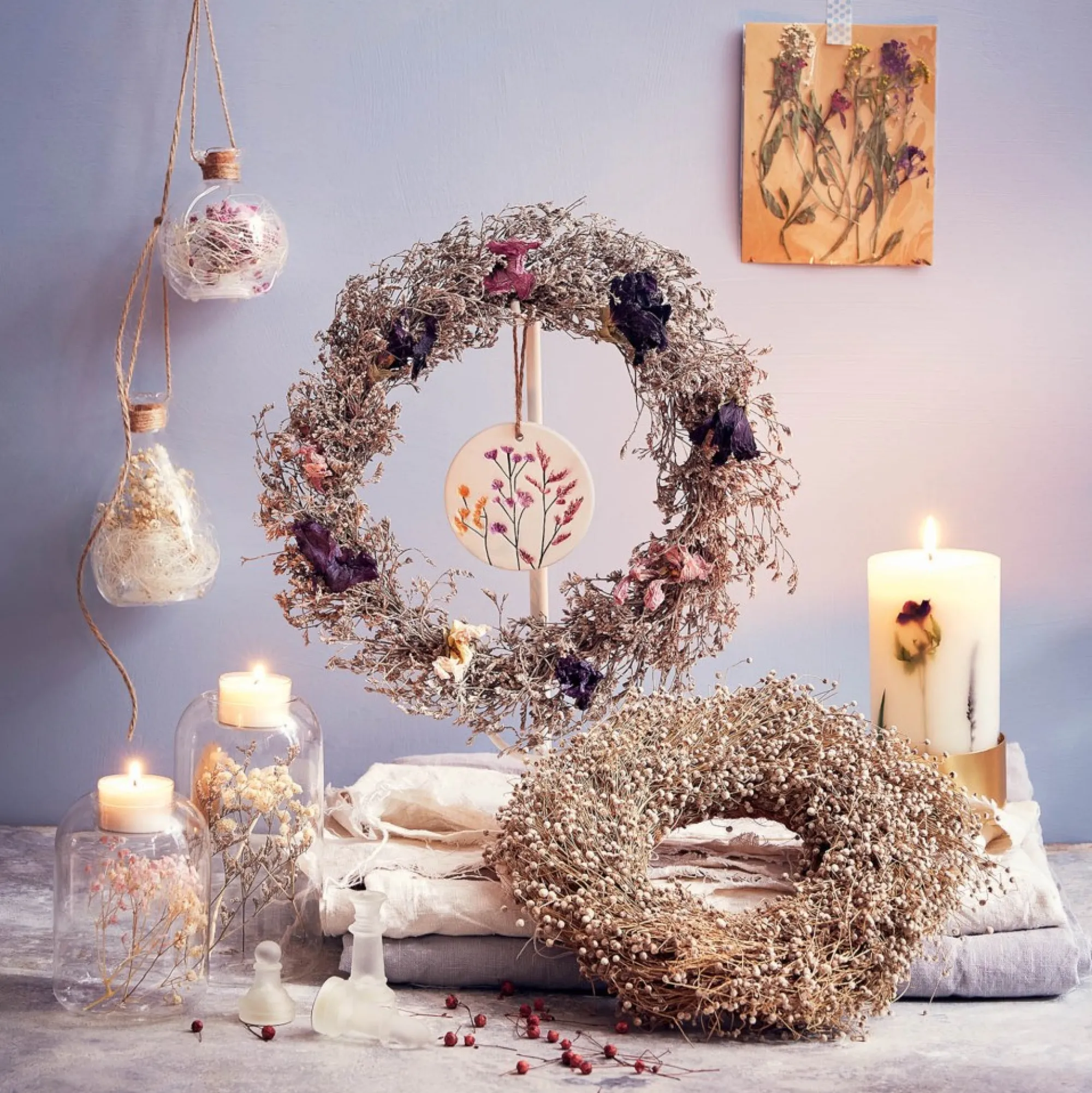 Clearance Couronne De Fleurs Sechees Bea Idées De Cadeaux