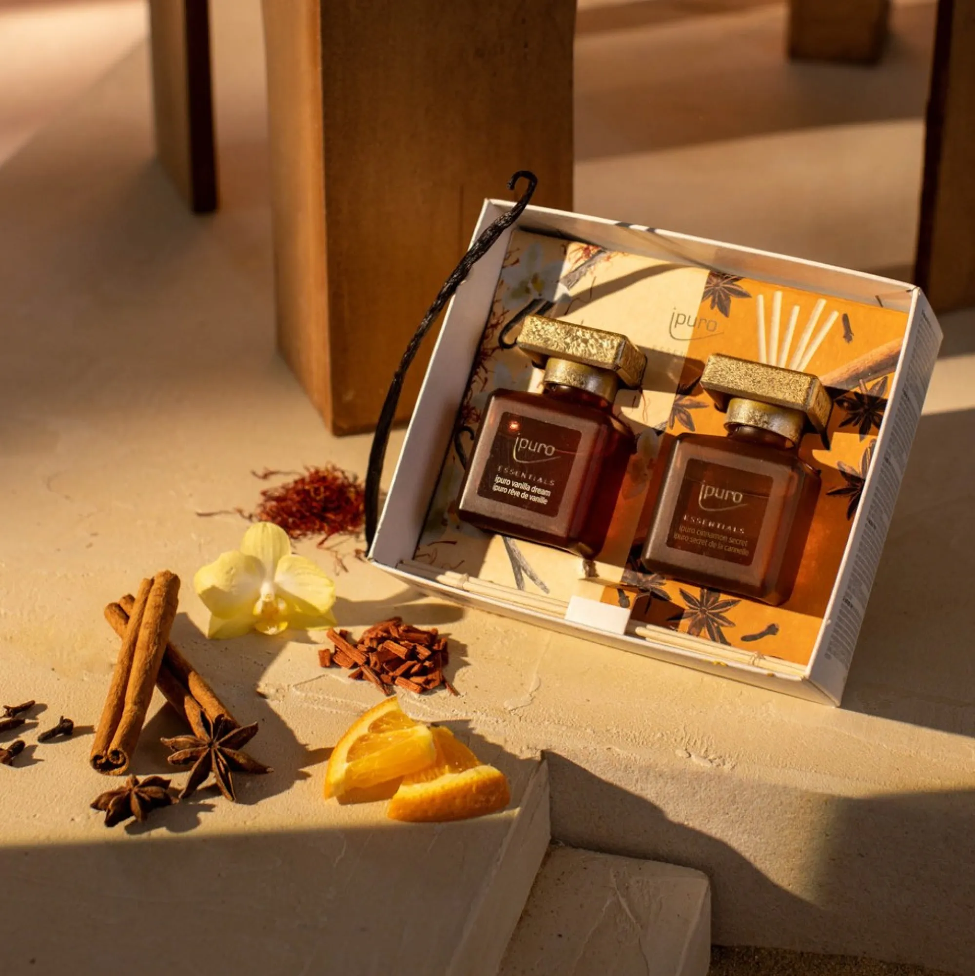 Sale Essentials Set De Parfum D'Ambiance Cinnamon Secret & Vanilla Dream Idées De Cadeaux