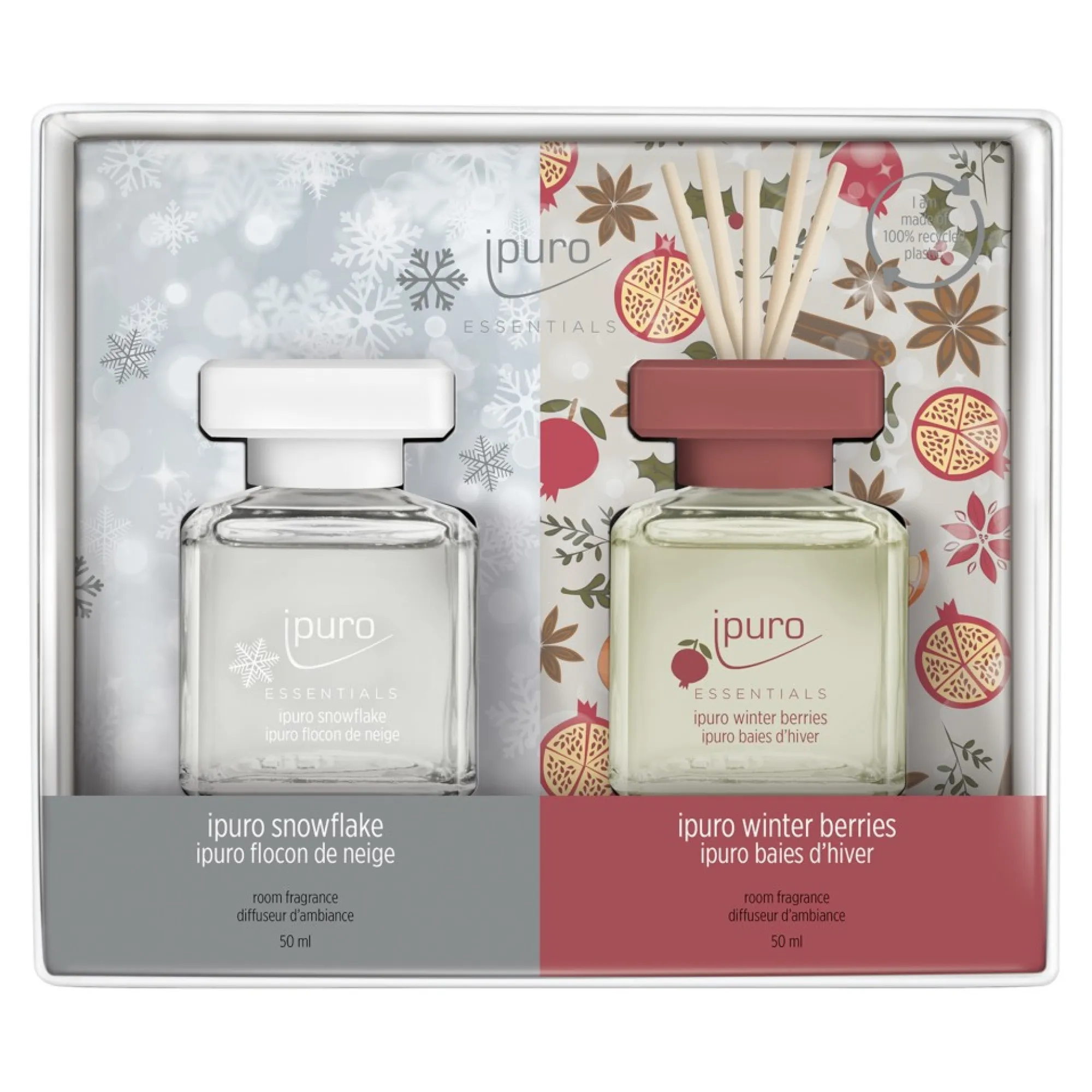 Best Sale Essentials Set De Parfum D'Ambiance Snowflake & Winter Berries Idées De Cadeaux