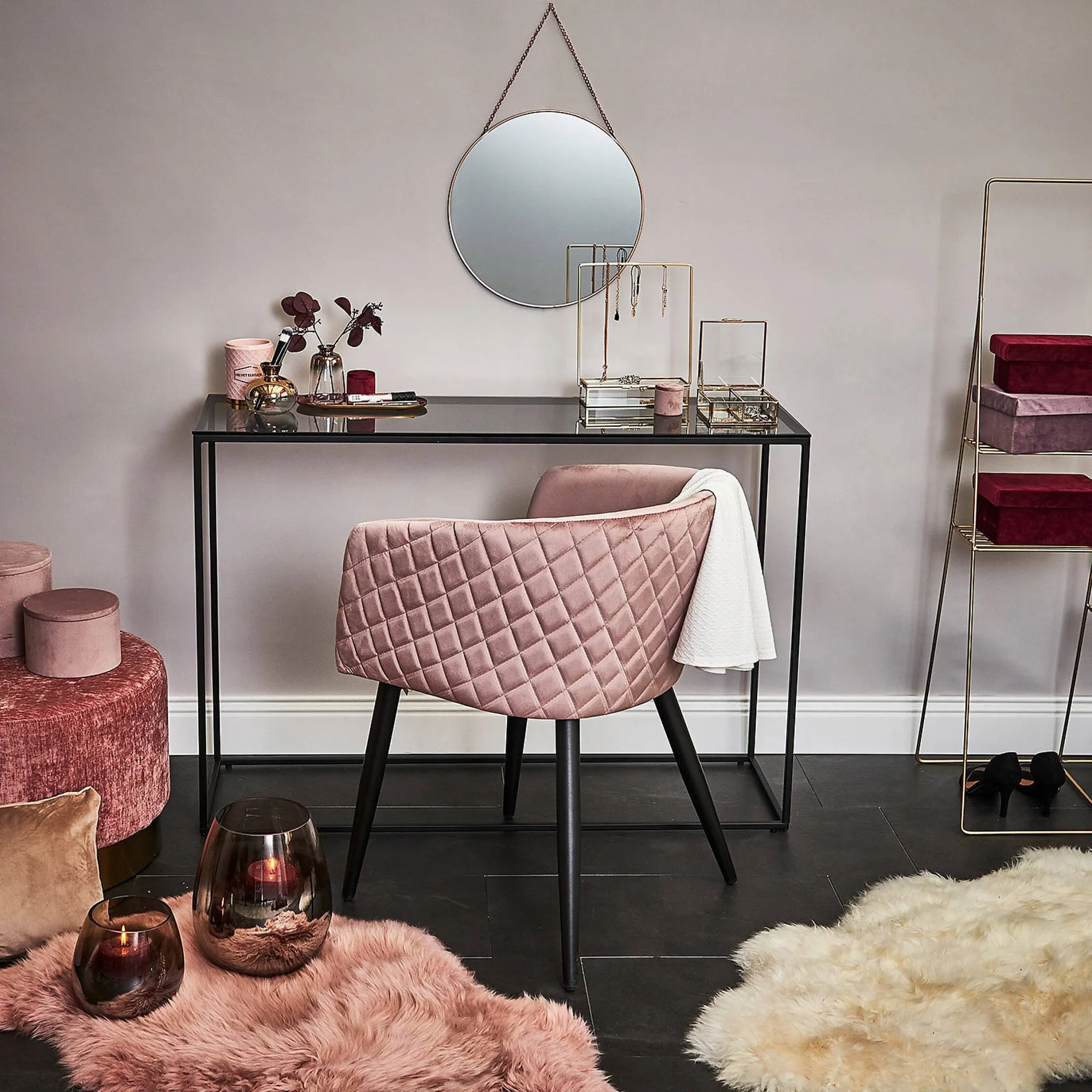 Hot Fauteuil En Velours Anabell Chaises