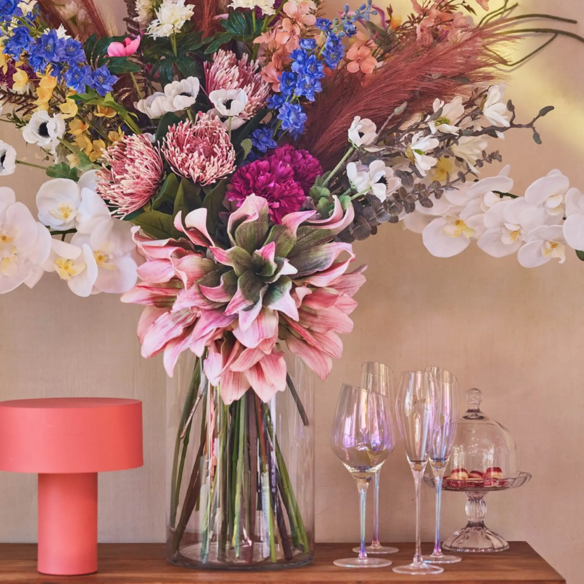 Flash Sale Fleur Artificielle Softflower Protea Idées De Cadeaux