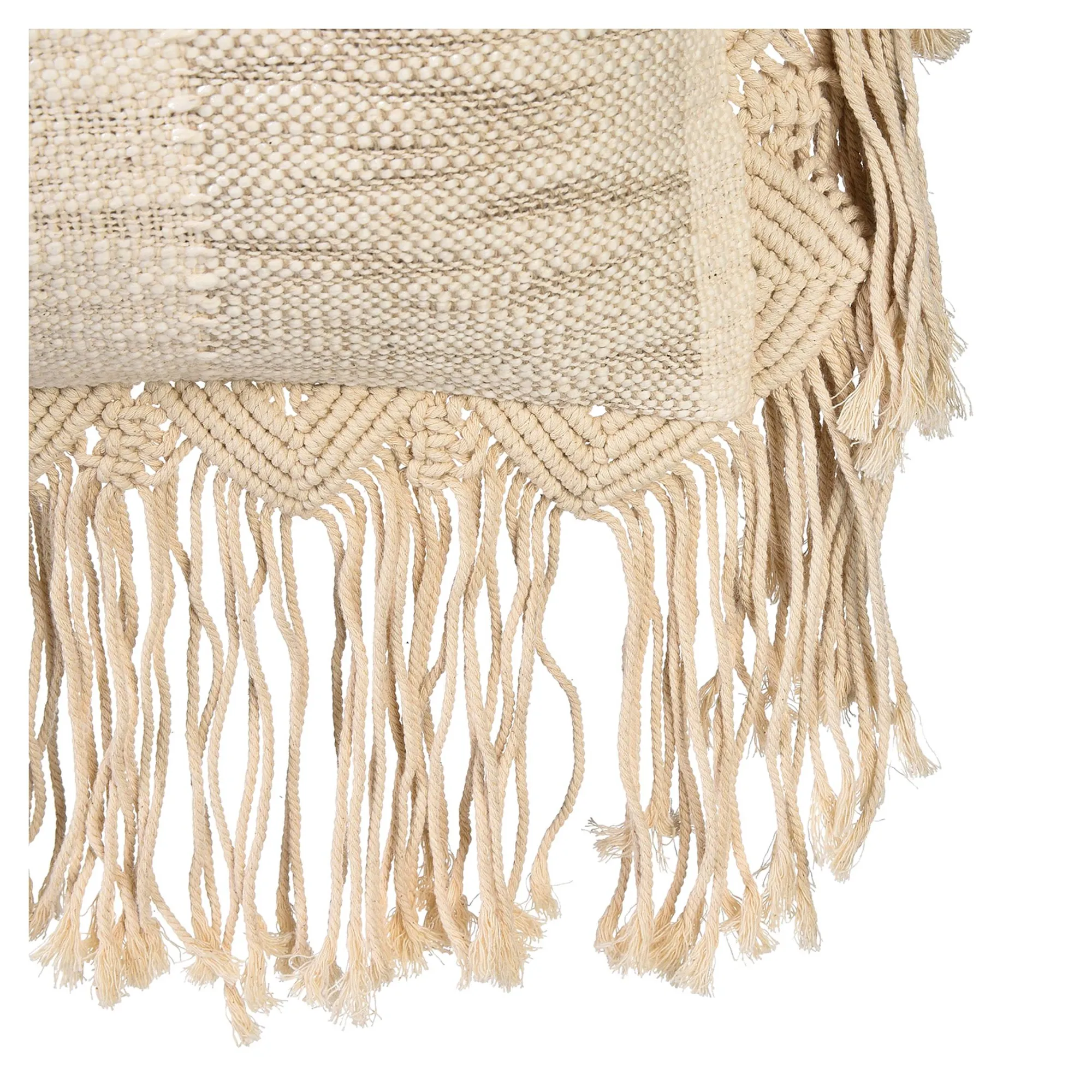 Fashion Housse De Coussin En Macrame Stripe Coussins