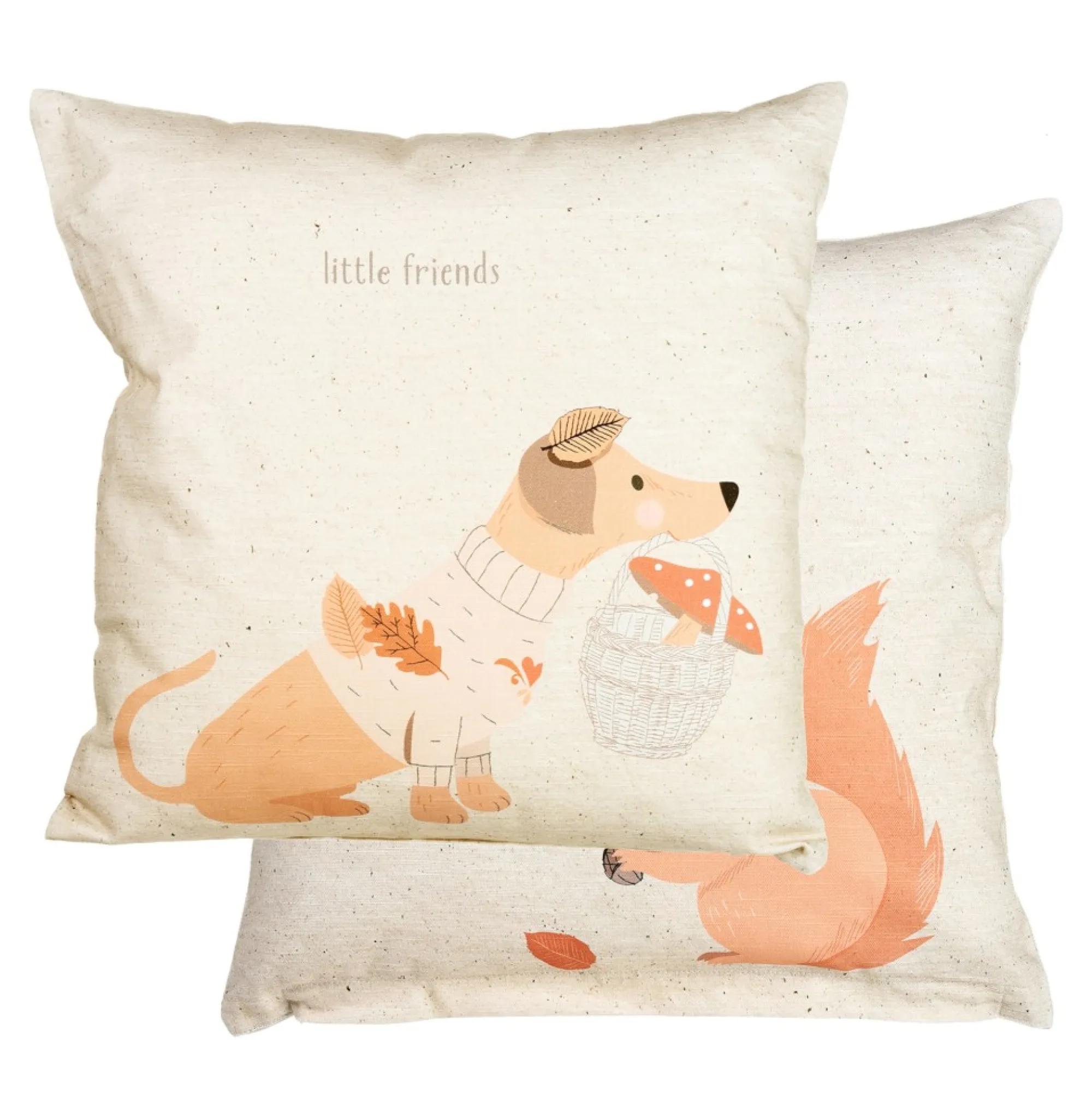 Best Sale Housse De Coussin Reversible Little Friends Idées De Cadeaux