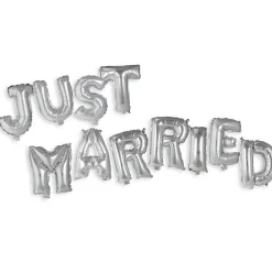 Best Sale Lot De Ballons Metallises Just Married Ballons