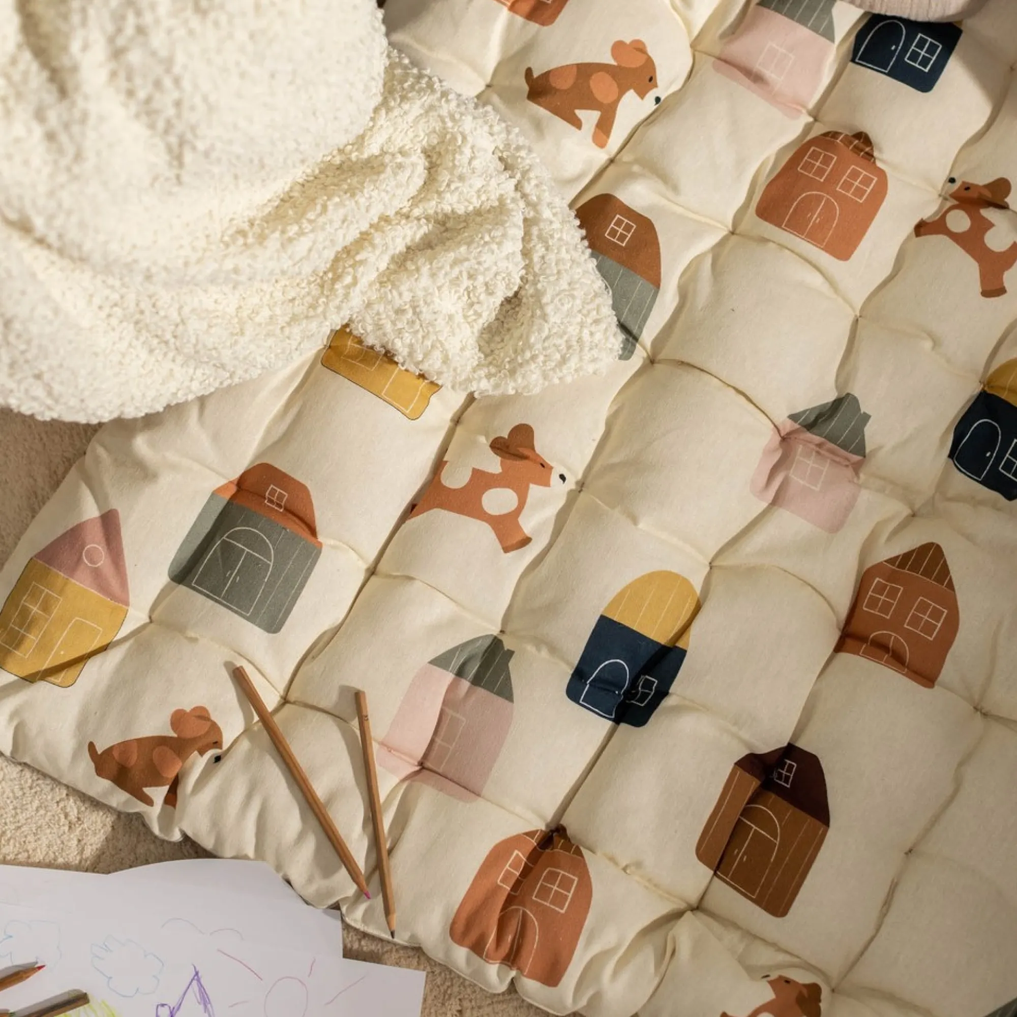 Store Matelas De Sol Reversible Little Farm Idées De Cadeaux