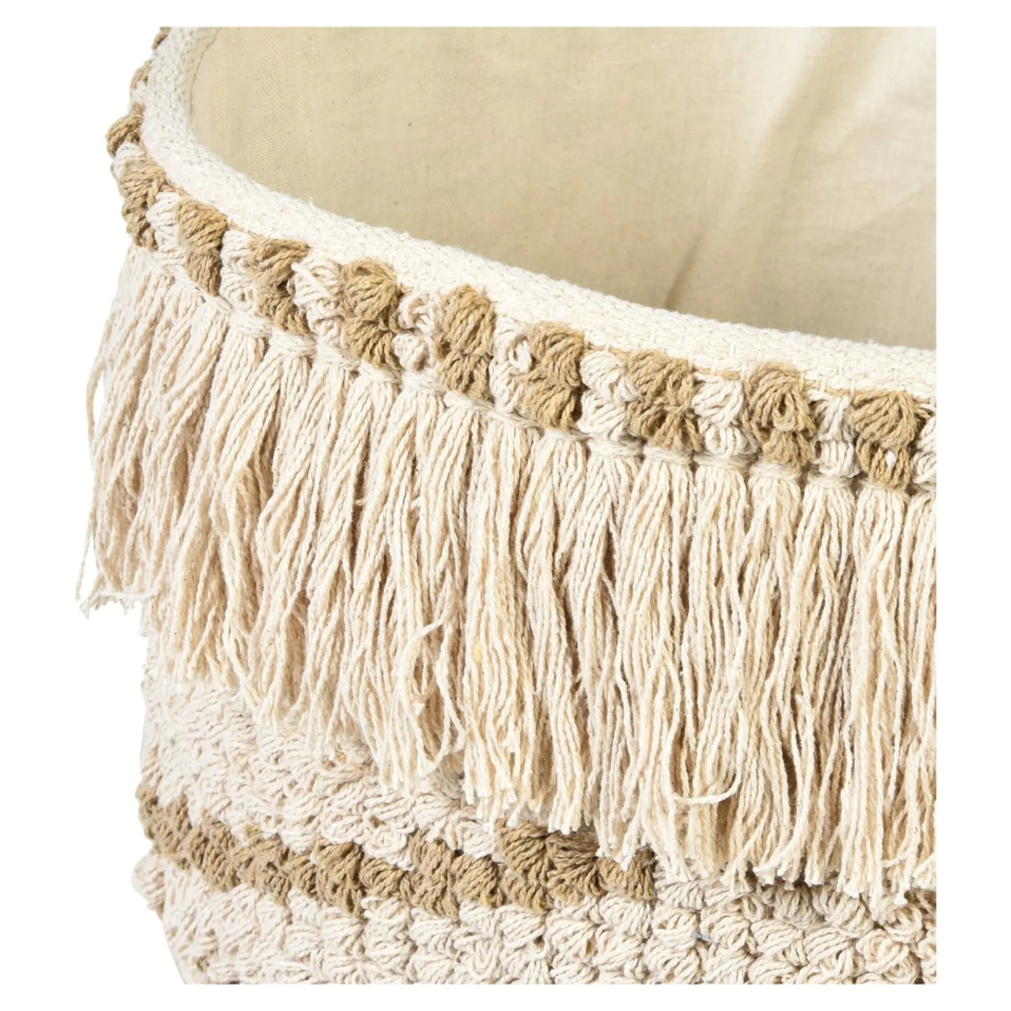 Sale Panier De Rangement Boho Fringes Idées De Cadeaux