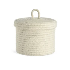 Online Panier De Rangement Corde Avec Couvercle Rangement