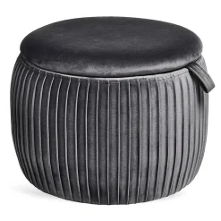 Shop Pouf En Velours Agnes Avec Espace De Rangement Idées De Cadeaux
