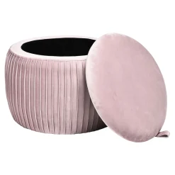 Cheap Pouf En Velours Agnes Avec Espace De Rangement Idées De Cadeaux