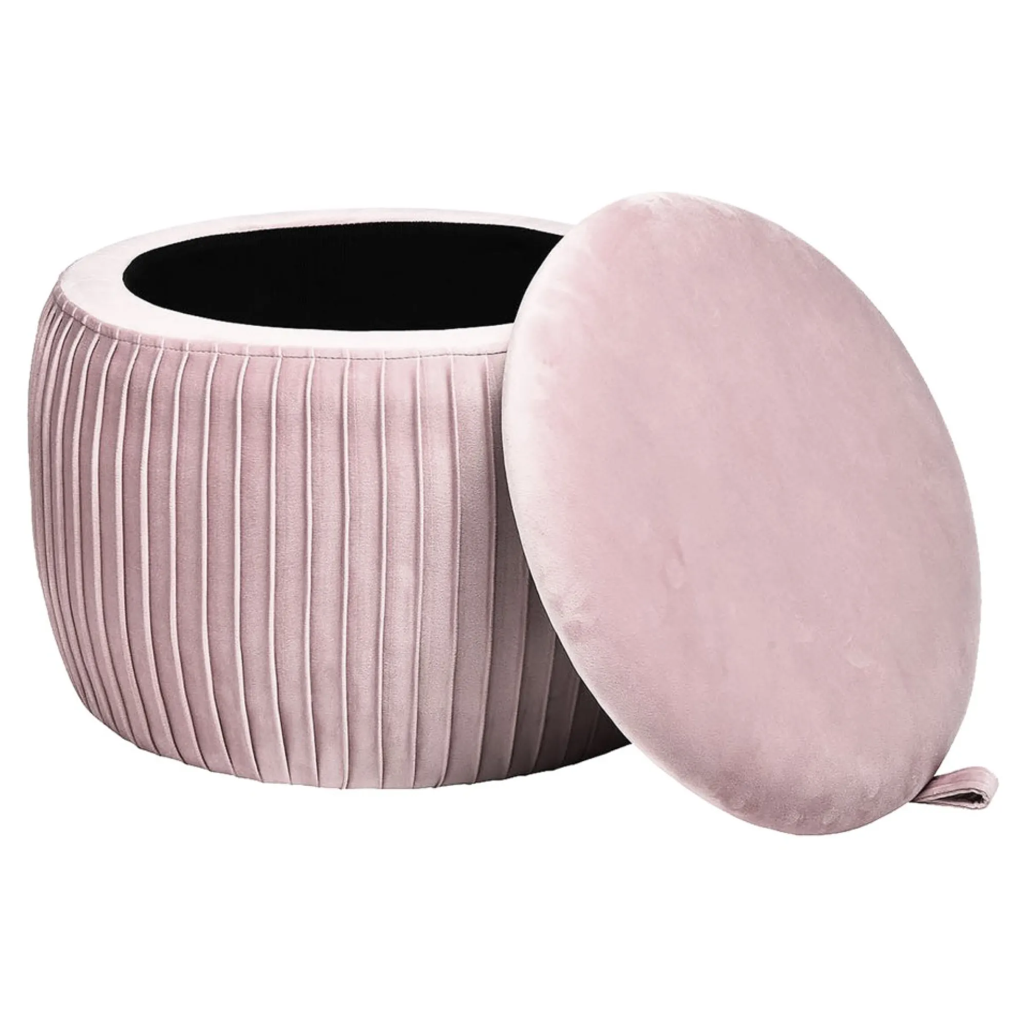 Cheap Pouf En Velours Agnes Avec Espace De Rangement Idées De Cadeaux