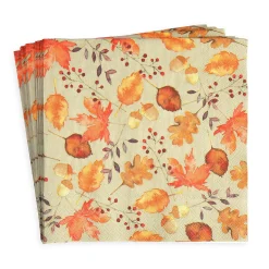 Outlet Serviettes Autumn Leaves Serviettes En Papier