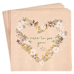 Cheap Serviettes Lilly Coeur Serviettes En Papier