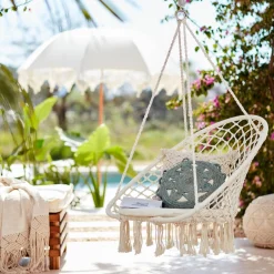 Cheap Set De Coussins En Jute Et Macrame Idées De Cadeaux