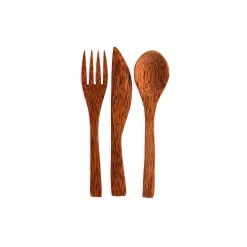 Sale Set De Couverts En Noix De Coco Couverts