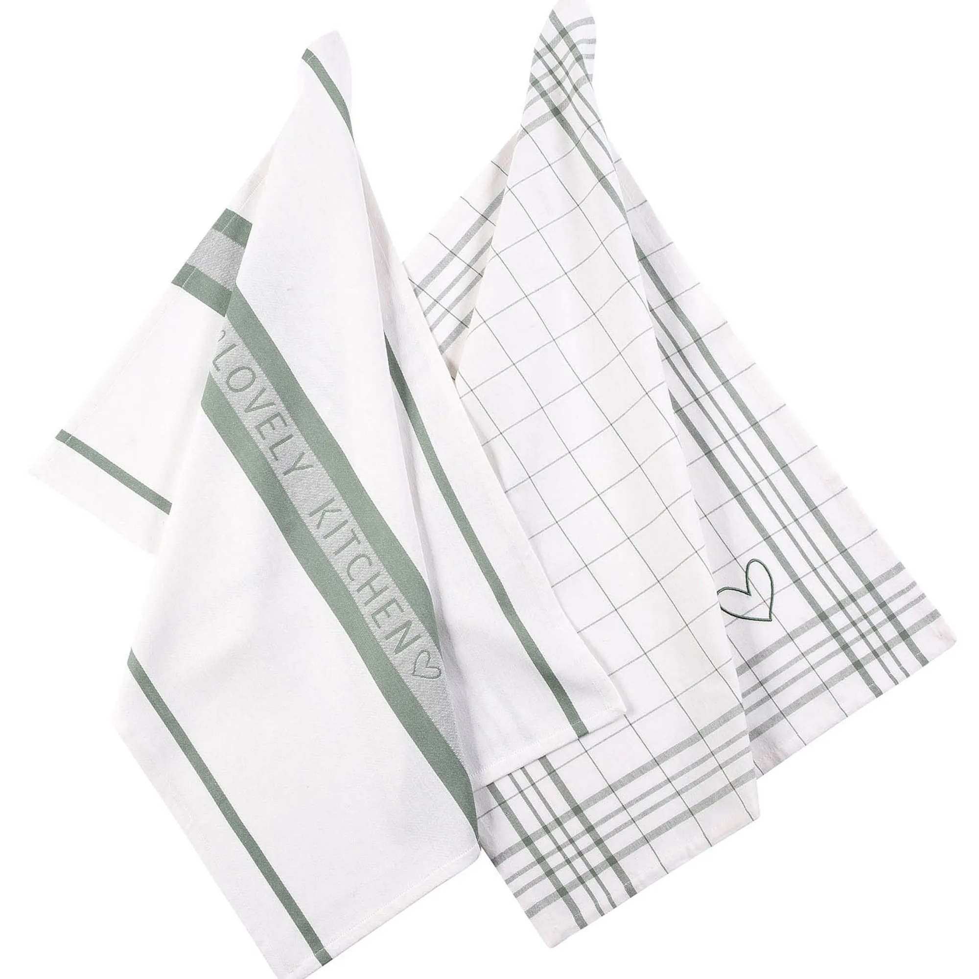 Flash Sale Set De Torchons Kitchen Love Torchons De Cuisine Et De Vaisselle