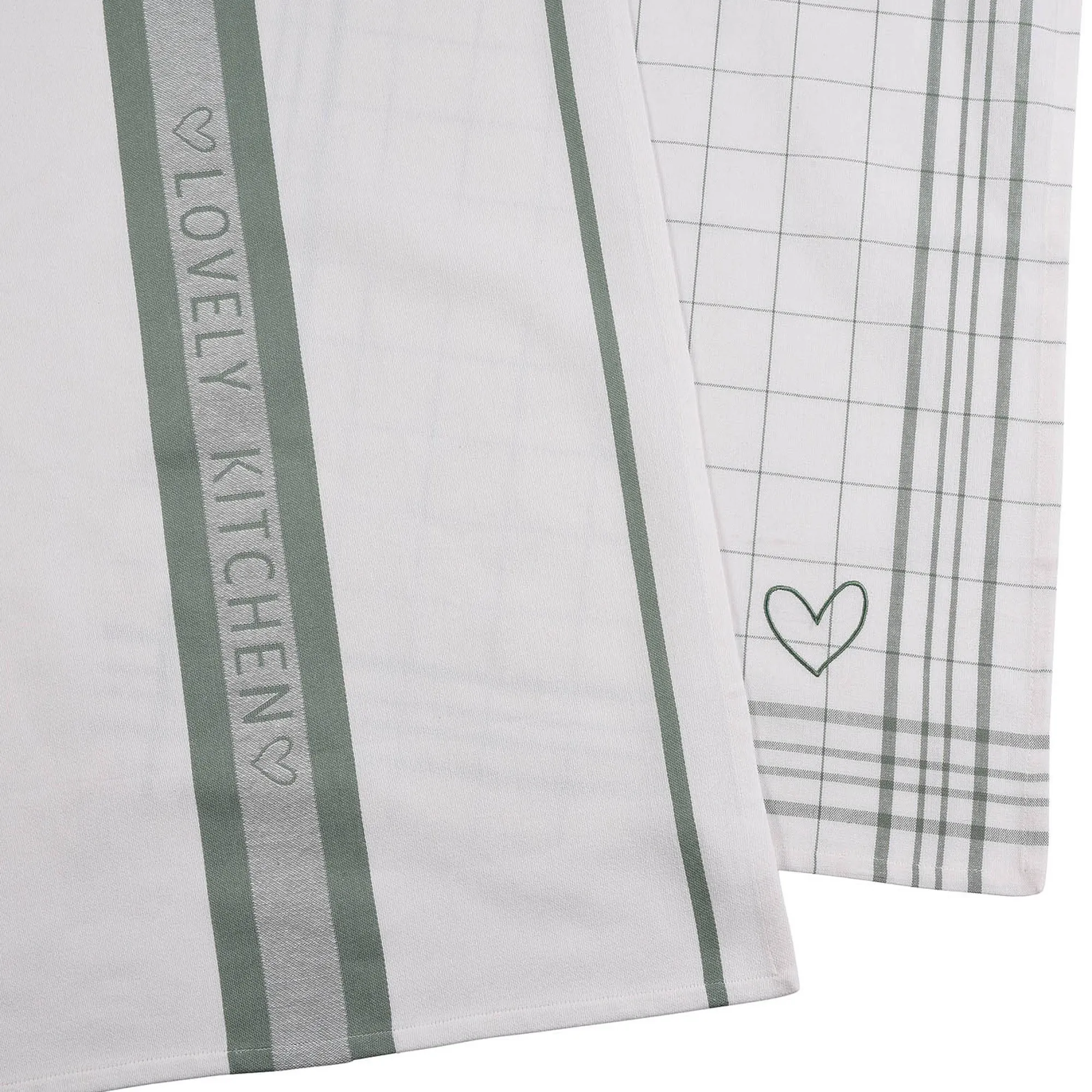 Flash Sale Set De Torchons Kitchen Love Torchons De Cuisine Et De Vaisselle