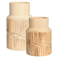Outlet Set De Vases Décoratifs Rainures Vases