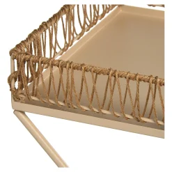 Discount Table D'Appoint A Plateaux Raffia Tables D'Appoint & Tables Basses