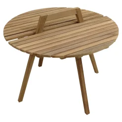 Best Table D'Appoint D'Exterieur Alica En Teck Meubles De Jardin & De Balcon