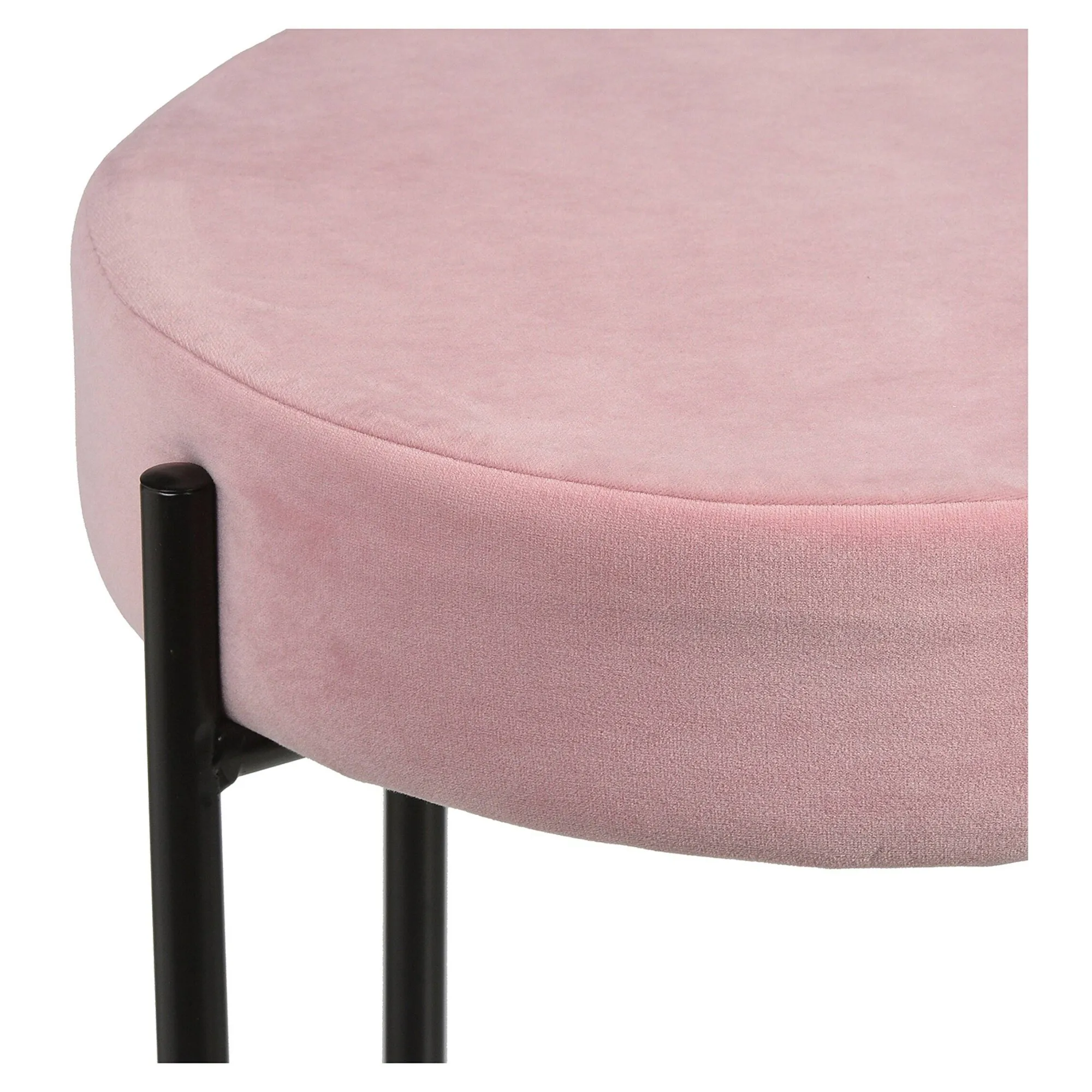 Store Tabouret En Velours Ilka Poufs & Tabourets